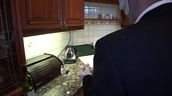 Savannah gold gets fucked from behind in a latex french maids uniform