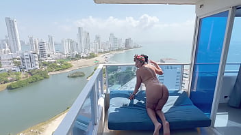 Horny milf rides big cock on top floor of building tommy miller