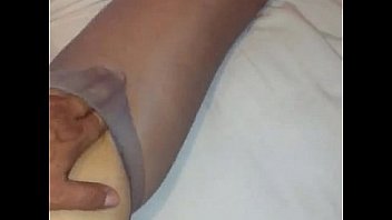 Grey pantyhose masturbatio and cumshot