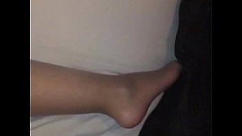 Grey pantyhose masturbatio and cumshot