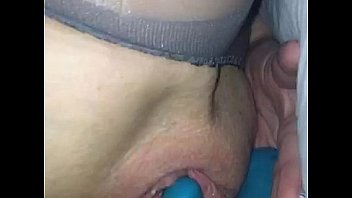 Grey pantyhose masturbatio and cumshot
