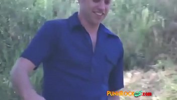 Girl in fishnet fucked in the park