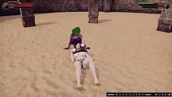 Jennifer vs diana nf3d female mma femdom combat