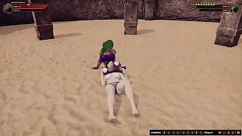 Jennifer vs diana nf3d female mma femdom combat