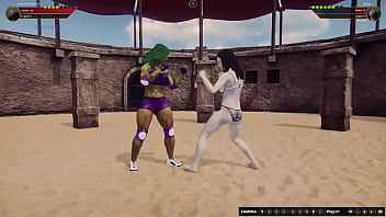 Jennifer vs diana nf3d female mma femdom combat