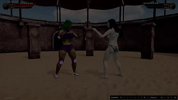 Jennifer vs diana nf3d female mma femdom combat