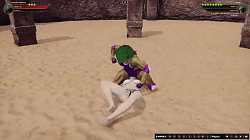 Jennifer vs diana nf3d female mma femdom combat