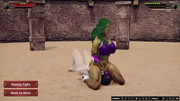 Jennifer vs diana nf3d female mma femdom combat