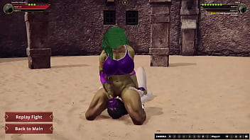 Jennifer vs diana nf3d female mma femdom combat