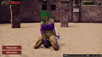 Jennifer vs diana nf3d female mma femdom combat