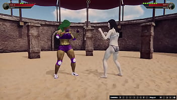 Jennifer vs diana nf3d female mma femdom combat