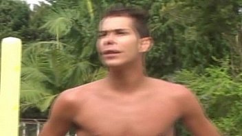 Beefy Gays Get A Hard Fuck Beside The Pool thumbnail