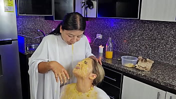 Halloween ghosts are looking for food