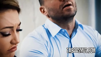 Blonde teen has sex with older guy as a payback for hitting his car