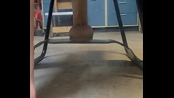 Big hankeys dildo on the bouncy sex chair