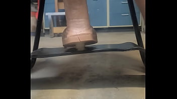 Big hankeys dildo on the bouncy sex chair