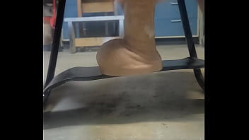Big hankeys dildo on the bouncy sex chair