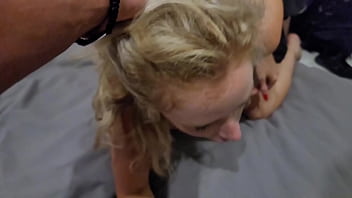 Hotwife is tag teamed by bros having a bachelor party