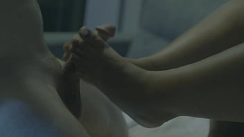 Would you let me jerk you off with my feet until you're empty