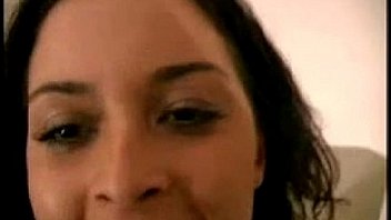 Sexy brunette orgasms before the blowjob