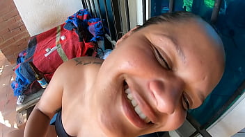 Putaria na caixa de agua e no jardim fada mel paty bumbum