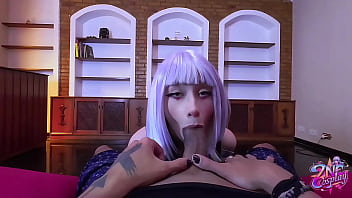 Zne cosplay lucy from edgerunners ft amberzinha & qrozne free scene