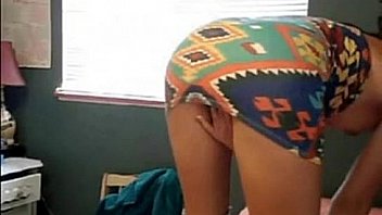 Hot y strips on bed in tight dress who is she need more