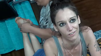 Sarah sanders has these delicious size 8 soles but she is so ticklish she often can't control herself