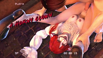 Goth chicks fucked in hentai game