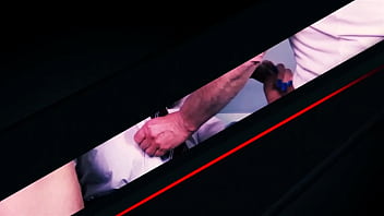 18 year old sucks older guy's cock and drinks cum from a condom