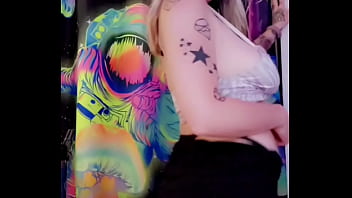 Hot tatted blonde gets sexual