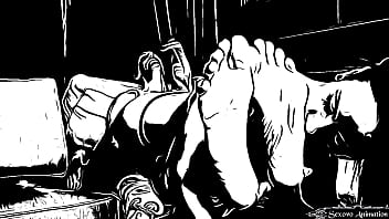 Animation Lesbian Girl Licking Big Feet Of Amazon Woman thumbnail