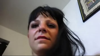 Naughty dark haired slut with small tits and in hot lingerie gets her ass pounded in pov