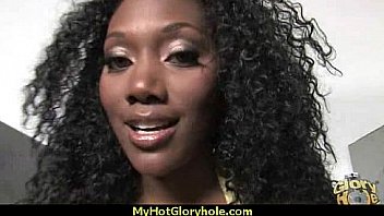 Incredible ebony teen blowjob gloryhole audition 10