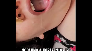 Audible jets of cum land right in kimmi’s mouth as she lies back and gets filled like a good wife she shows it off