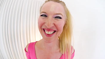 Lacy cummings cougar milf huge cock pov blowjob and cum swallow