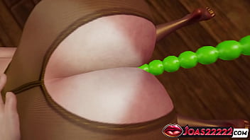 Hot emma huge boobs in pantyhose pov breast massage pussy fingering in piledriver and anal vibrator wet orgasm in honey select 2