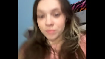 White teen takes big black dildo