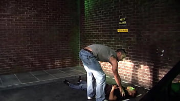 Jane darling and sarah twain have a xxx foursome on the gritty city street