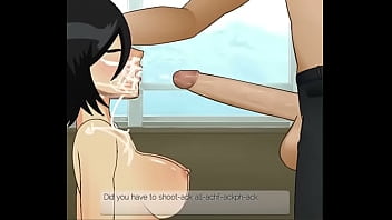 Slutty rukia used like a cum slut by a monster cock