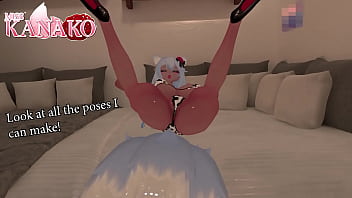 Master loved my ganyu cosplay he wanted a footjob and tan as well tanned catgirl footjob