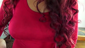 Mocha glaze busty babe gets her tits & throat fucked and her face glazed