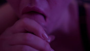 Prurient slattern gives blowjob her man's