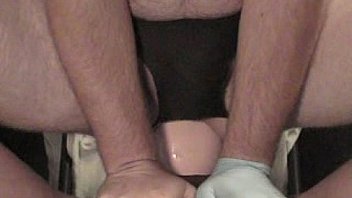 This guy is ripping his ass on huge butt plug