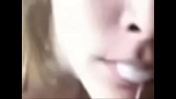 She gags and struggle's hard with herself after he feeded her