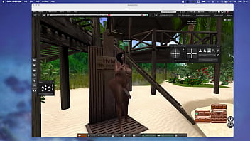 Bbc Shemale Taking A Shower In Second Life thumbnail