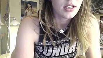 Busty girl with glasses showing her great body