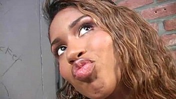 Gloryhole ebony girl booty shake and suck 17