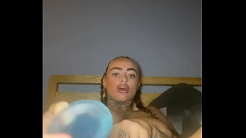 Slutty emo loves to fuck her tight asshole