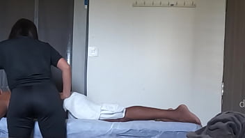 Thai lady jerking cock
